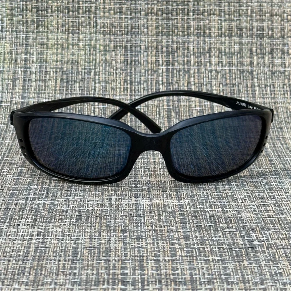 Costa Del Mar Brine II Sunglasses Black with Blue Polarized Lenses 59 18 130